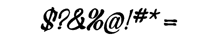 Velzyland Bold Font OTHER CHARS