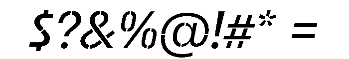 Velzyland Italic Font OTHER CHARS