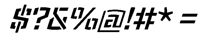 Velzyland Semibold Italic Font OTHER CHARS