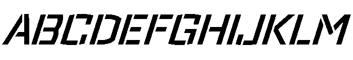 Velzyland Semibold Italic Font UPPERCASE
