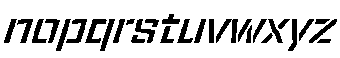 Velzyland Semibold Italic Font LOWERCASE
