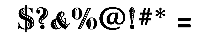 Venezuela Regular Font OTHER CHARS