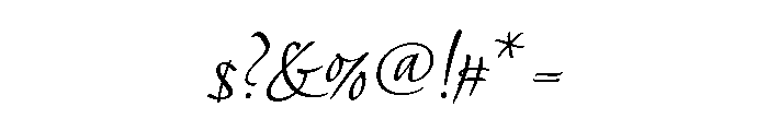 Venganza Variable Regular Font OTHER CHARS
