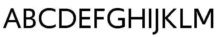Verdana Light Font UPPERCASE