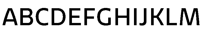 Verdana Medium Font UPPERCASE