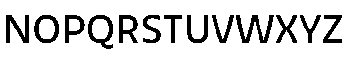 Verdana Medium Font UPPERCASE