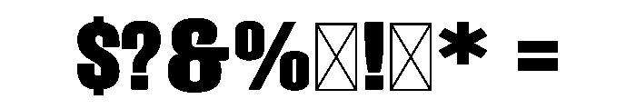 VECTOR GLASS Font OTHER CHARS