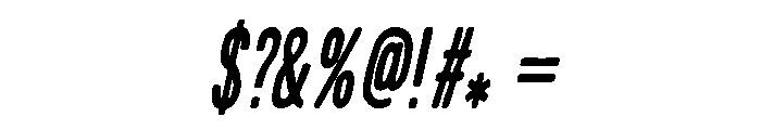 VELON Italic Font OTHER CHARS
