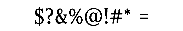 VELORIA Font OTHER CHARS