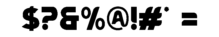 VENDRO-Bold Font OTHER CHARS