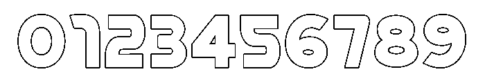 VENDRO-Outline Font OTHER CHARS