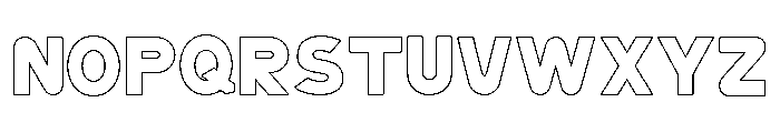 VENDRO-Outline Font UPPERCASE