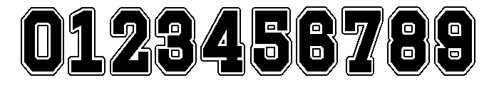 VESPER VARSITY BOLD Font OTHER CHARS