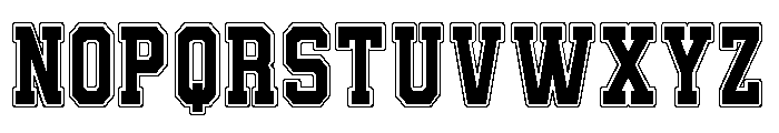 VESPER VARSITY BOLD Font UPPERCASE