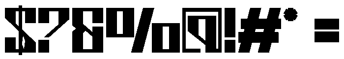 VEYRIX Bold Font OTHER CHARS