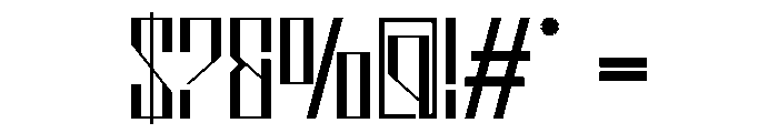 VEYRIX Thin Font OTHER CHARS