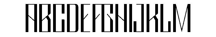 VEYRIX Thin Font UPPERCASE