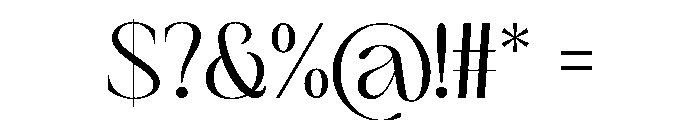 Vectis Display Regular Font OTHER CHARS
