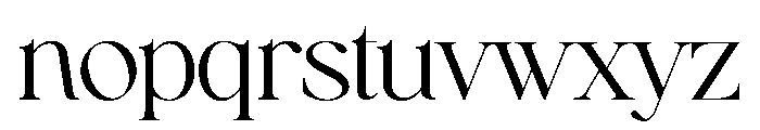 Vectis Display Regular Font LOWERCASE