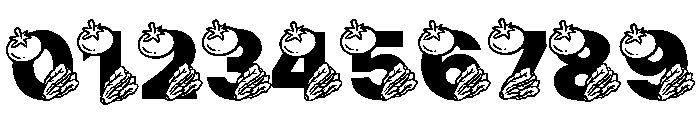 Vegetable and fruit Font OTHER CHARS