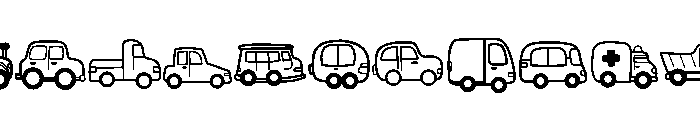 Vehicle Cute FONT