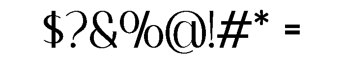 Velafine Regular Font OTHER CHARS