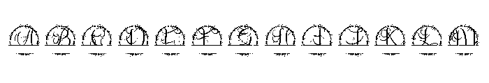 Velantra Split Monogram Font UPPERCASE