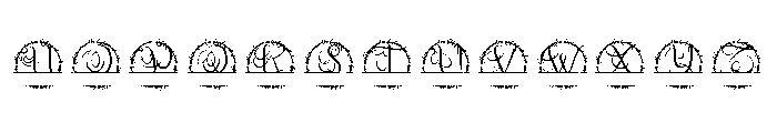 Velantra Split Monogram Font UPPERCASE