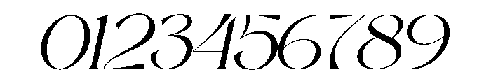 Velick Oblique Font OTHER CHARS