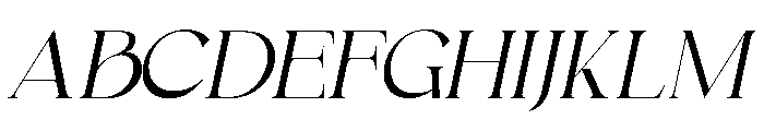 Velick Oblique Font UPPERCASE