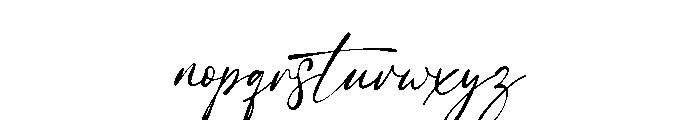 Velintra Script Font LOWERCASE