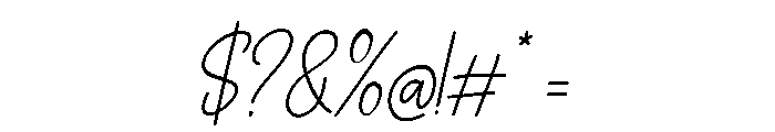 Veliora Signature Italic Font OTHER CHARS