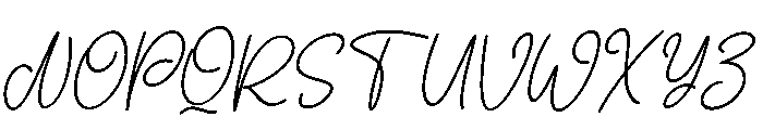Veliora Signature Italic Font UPPERCASE