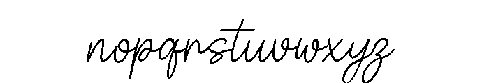 Veliora Signature Italic Font LOWERCASE