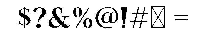 VelioraSerif Font OTHER CHARS