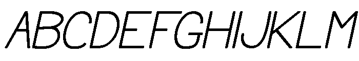 VeliqueSansSlant Font UPPERCASE
