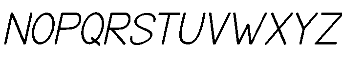 VeliqueSansSlant Font UPPERCASE