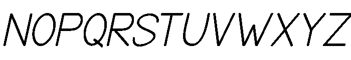 VeliqueSansSlant Font LOWERCASE