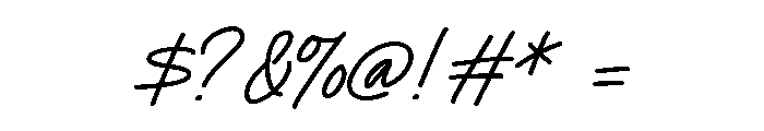 Vell Racaty Signature Font OTHER CHARS