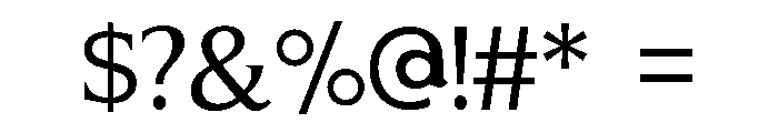 VellRacatySerif Font OTHER CHARS