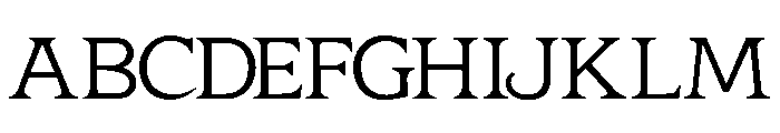 VellRacatySerif Font UPPERCASE