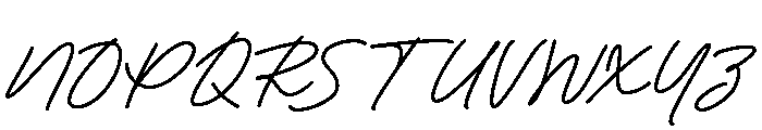 VellRacatySignature Font UPPERCASE