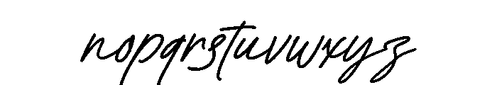 VellRacatySignature Font LOWERCASE