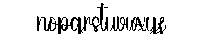 Vellichor Font LOWERCASE