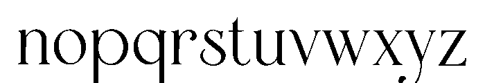 Vellorisse Font LOWERCASE