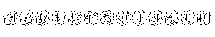 Vellume Monogram Font UPPERCASE