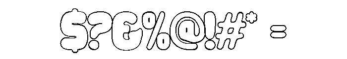 Velmonte Outline Regular Font OTHER CHARS