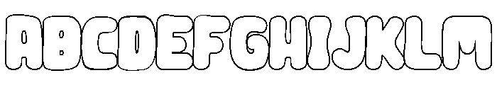 Velmonte Outline Regular Font UPPERCASE