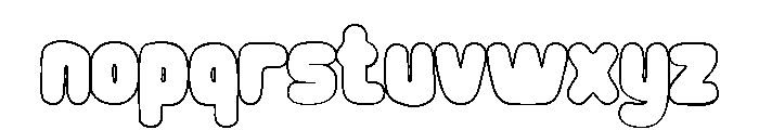 Velmonte Outline Regular Font LOWERCASE