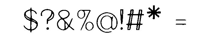 Velmor Serif Regular Regular Font OTHER CHARS
